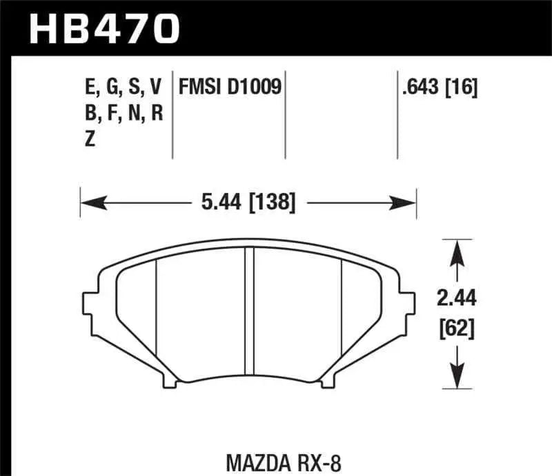 Hawk Performance HB470E.643