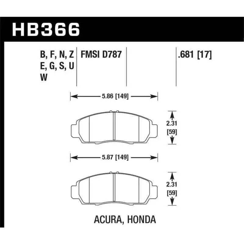 Hawk Performance HB366G.681
