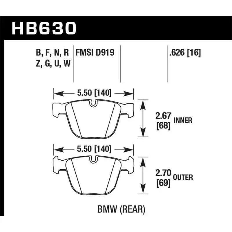 Hawk Performance HB630U.626