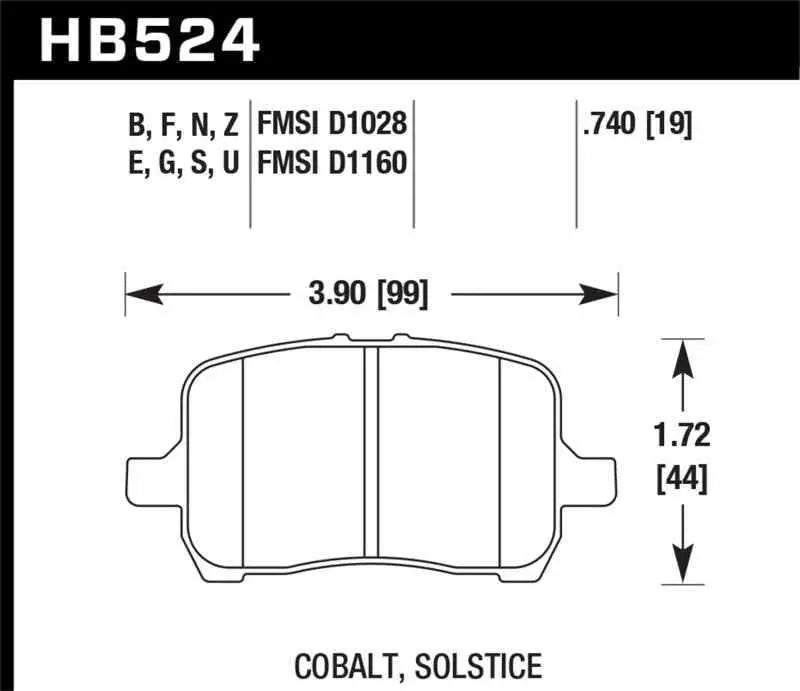 Hawk Performance HB524F.740
