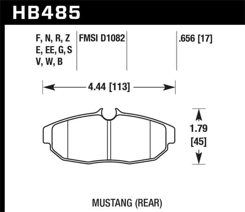 Hawk Performance HB485Z.656