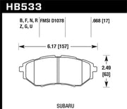 Hawk Performance Hawk 05-08 LGT D1078 DTC-60 Race Front Brake Pads