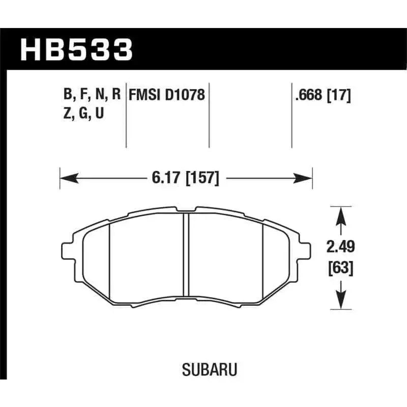 Hawk Performance HB533F.668