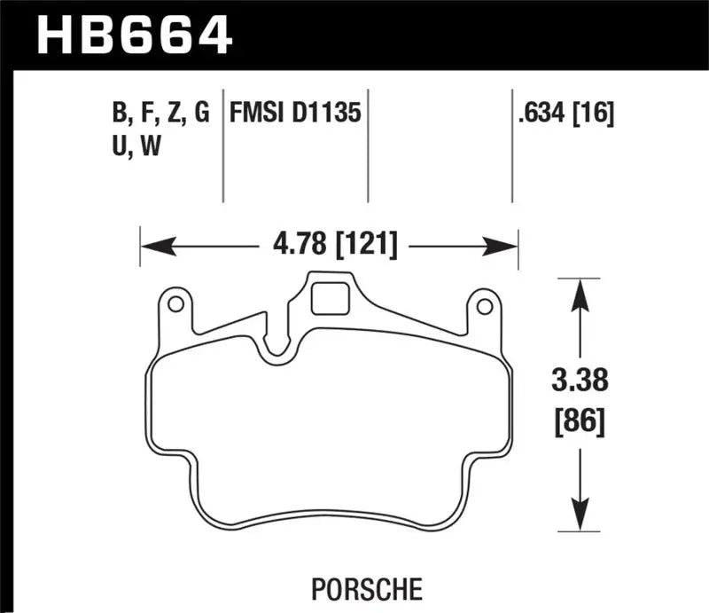 Hawk 05-08 Porsche 911 Carrera / 08 Boxster / 07-08 Cayman Front DTC-60 Brake Pads - Truck & Automotive