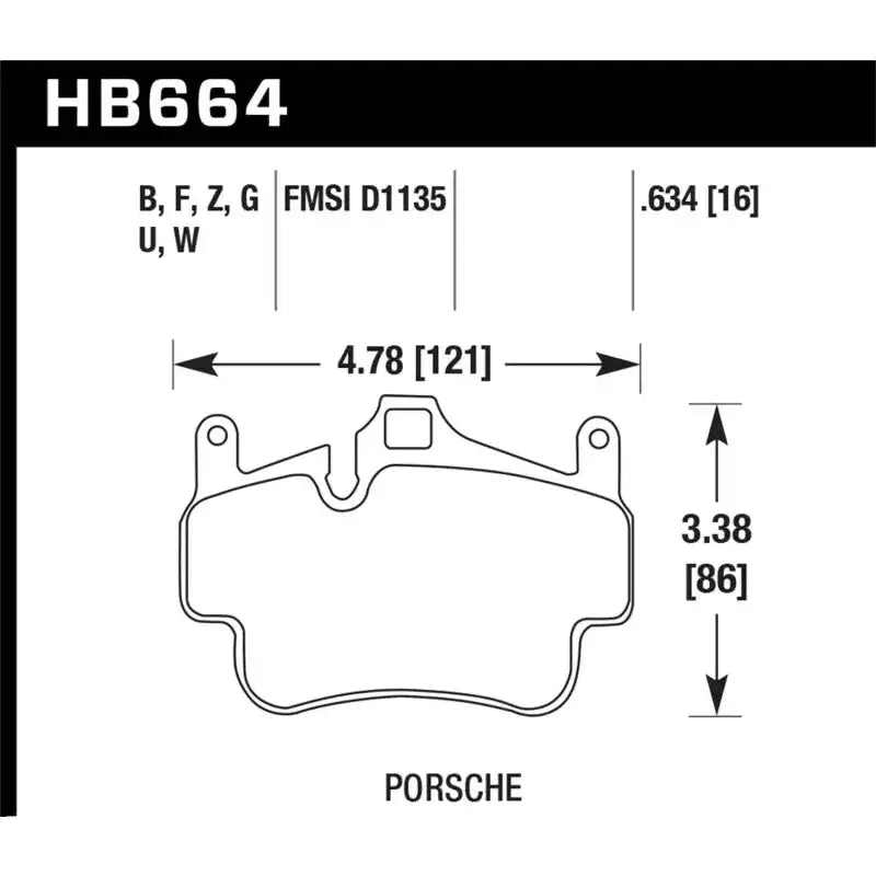 Hawk 05-08 Porsche 911 Carrera / 08 Boxster / 07-08 Cayman Front DTC-60 Brake Pads - Truck & Automotive