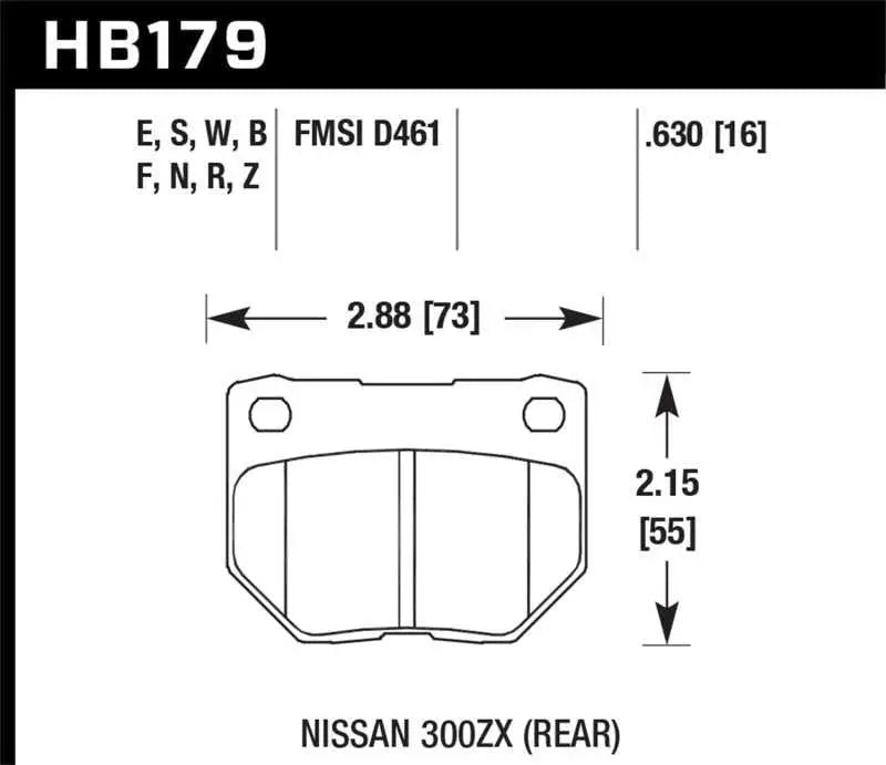 Hawk 06-07 WRX DTC-30 Rear Race Pads 