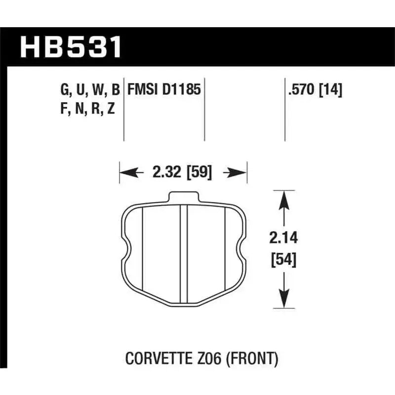 Hawk Performance HB531F.570