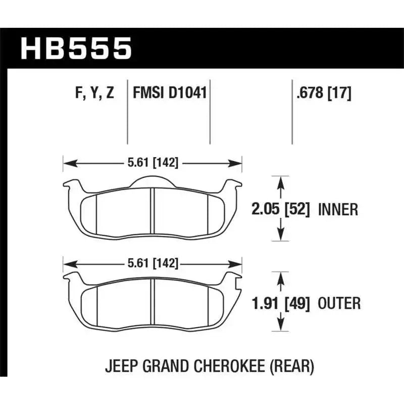Hawk 06-10 Jeep Commander / 05-10 Grand Cherokee / 05-10 Armada / 04 Pathfinder / 04-10 Tital 5.6L / 