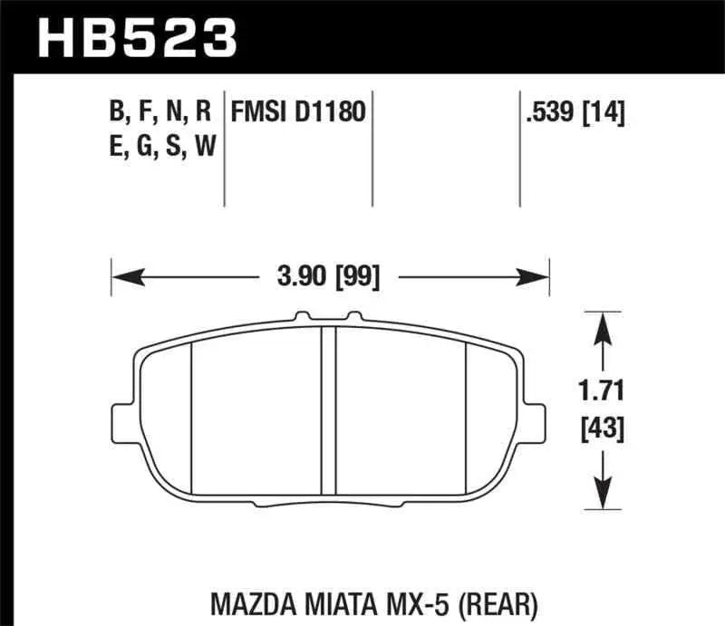 Hawk Performance HB523G.539