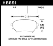 Hawk Performance HB691G.644