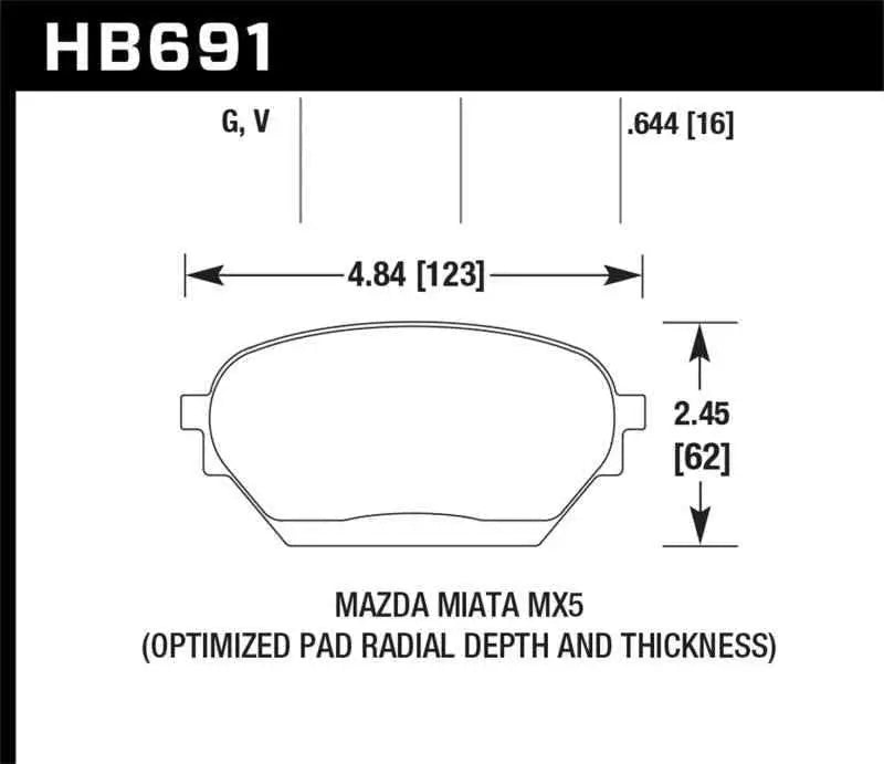 Hawk Performance HB691G.644