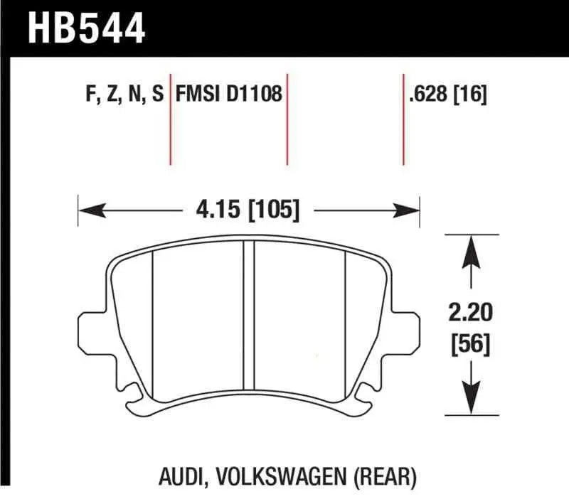 Hawk Performance HB544N.628