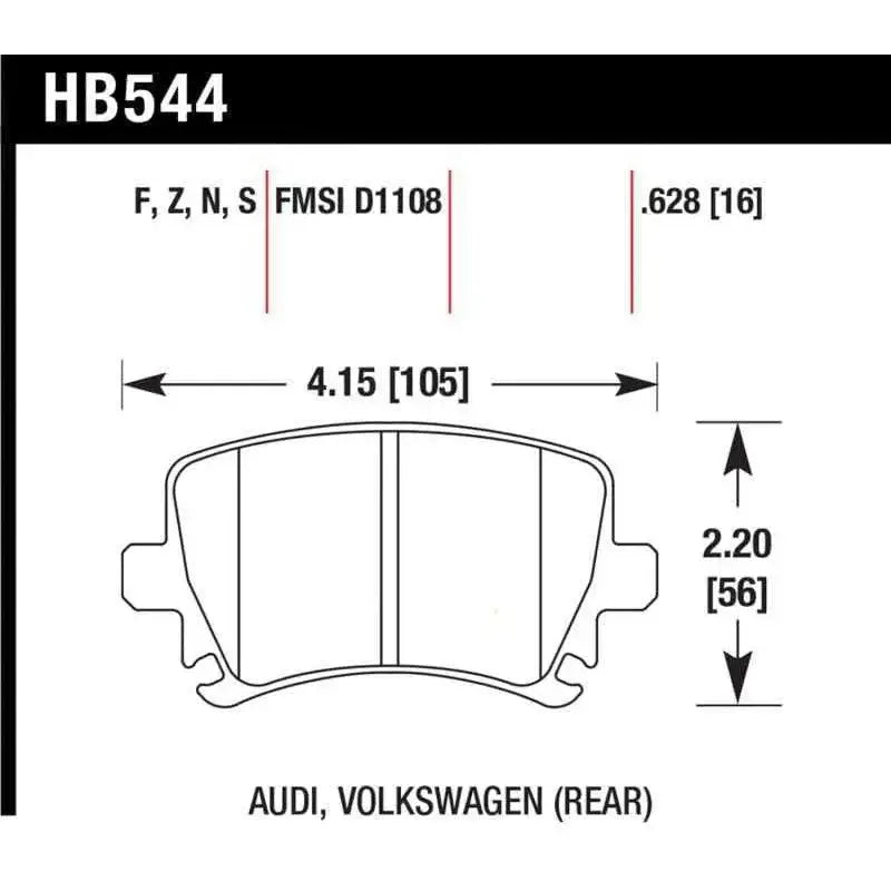 Hawk Performance HB544N.628