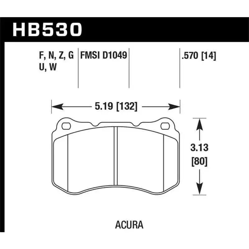 Hawk Performance HB530Z.570