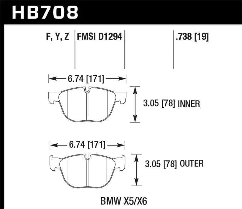 Hawk Performance HB708F.738