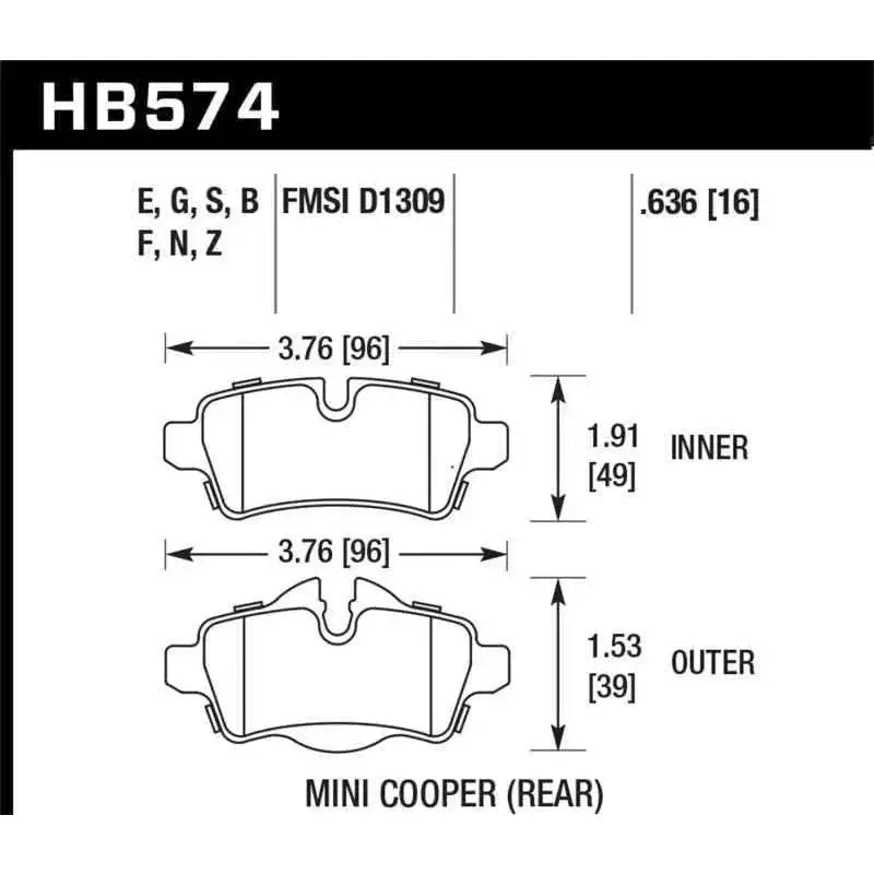 Hawk Performance HB574N.636