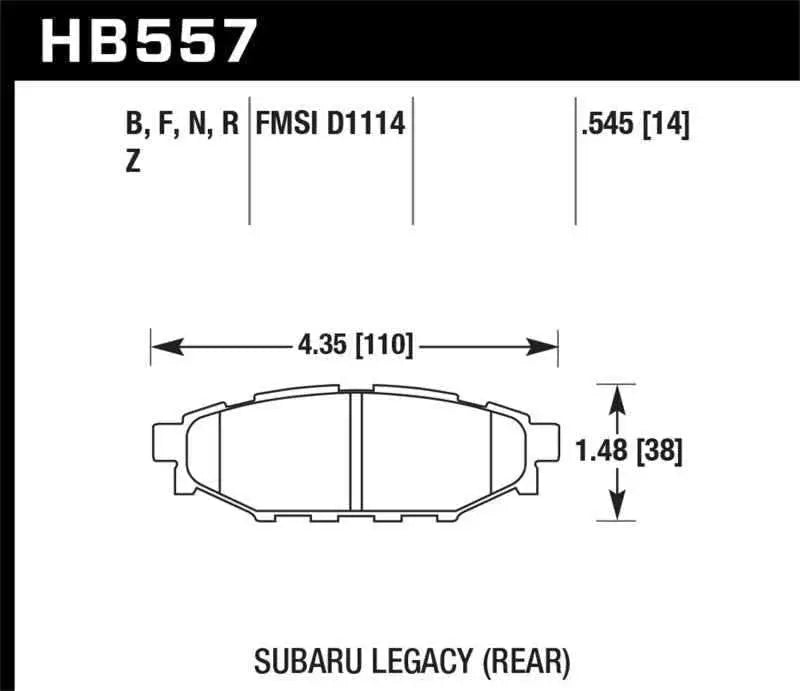 Hawk Performance HB557N.545