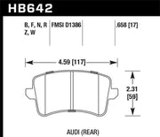Hawk Performance HB642F.658