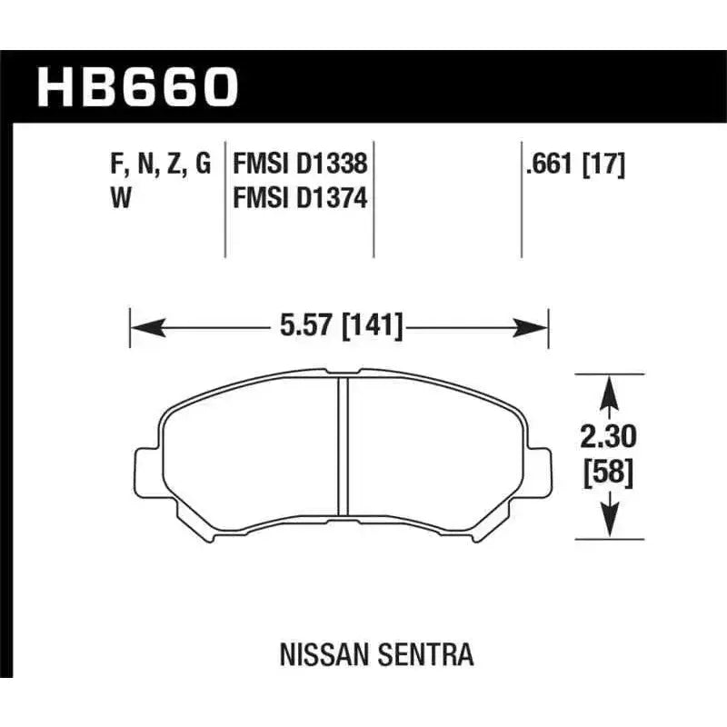 Hawk Performance HB660F.661
