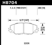 Hawk Performance HB704F.692
