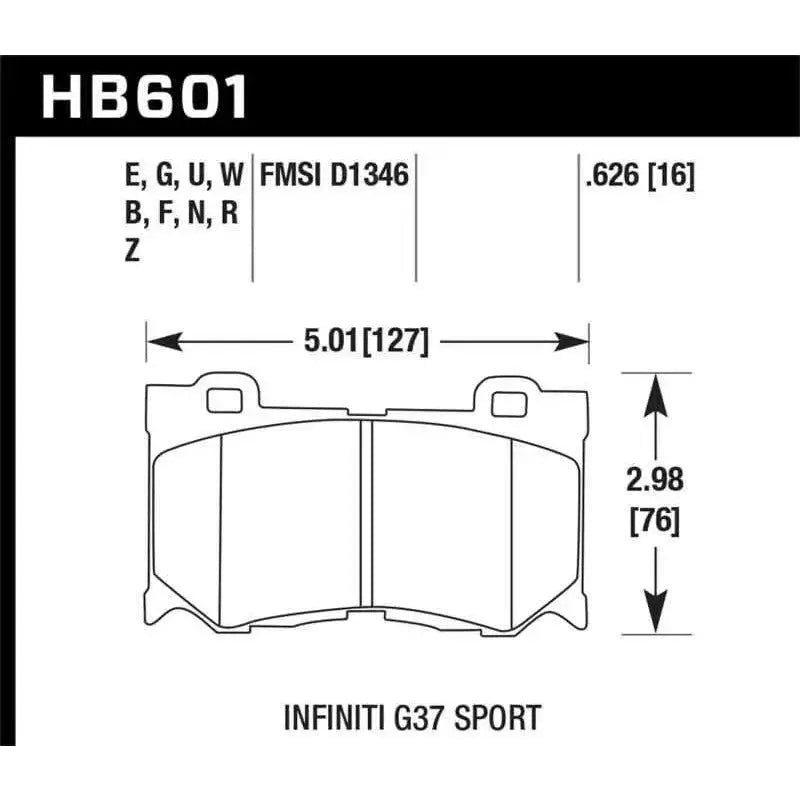 Hawk Performance HB601F.626