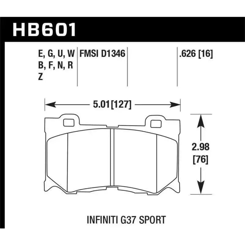Hawk Performance HB601F.626