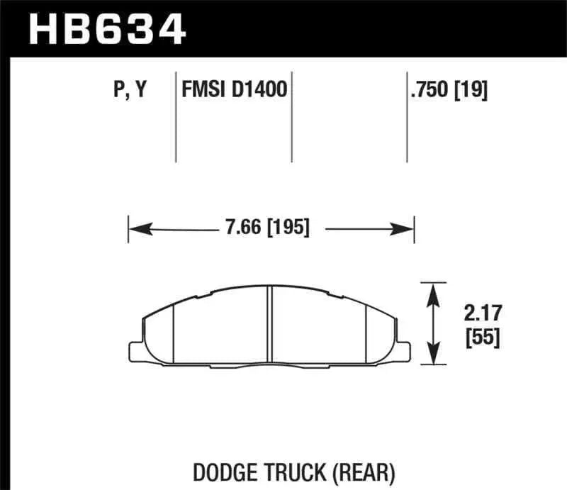 Hawk Performance HB634Y.750