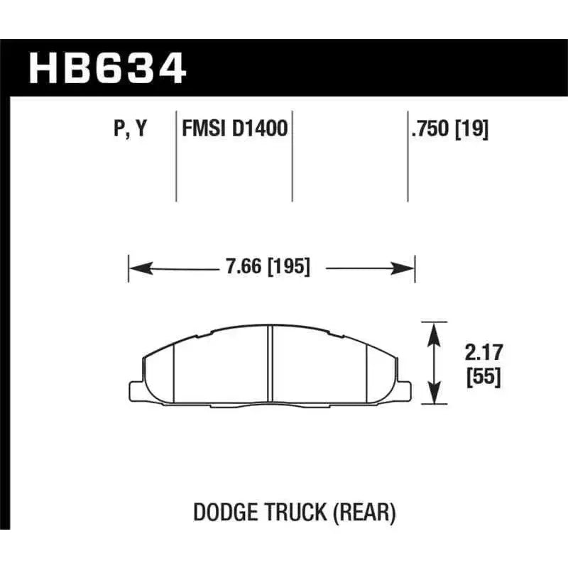 Hawk Performance HB634Y.750