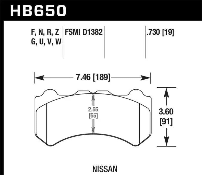 Hawk Performance HB650B.730