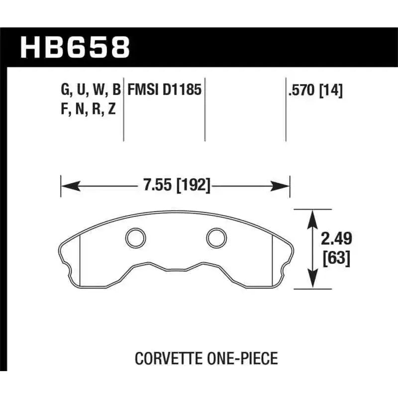 Hawk Performance HB658U.570