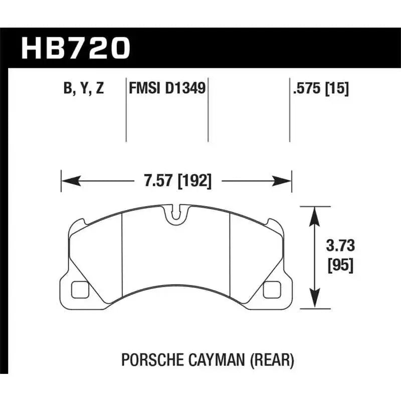 Hawk 10-16 Porsche Panamera / 08-15 Porsche Cayenne Performance Ceramic Street Front Brake Pads 