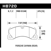 Hawk Performance Hawk 10-16 Porsche Panamera / 08-15 Porsche Cayenne Performance Ceramic Street Front Brake Pads