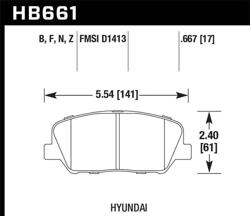Hawk Performance HB661N.667