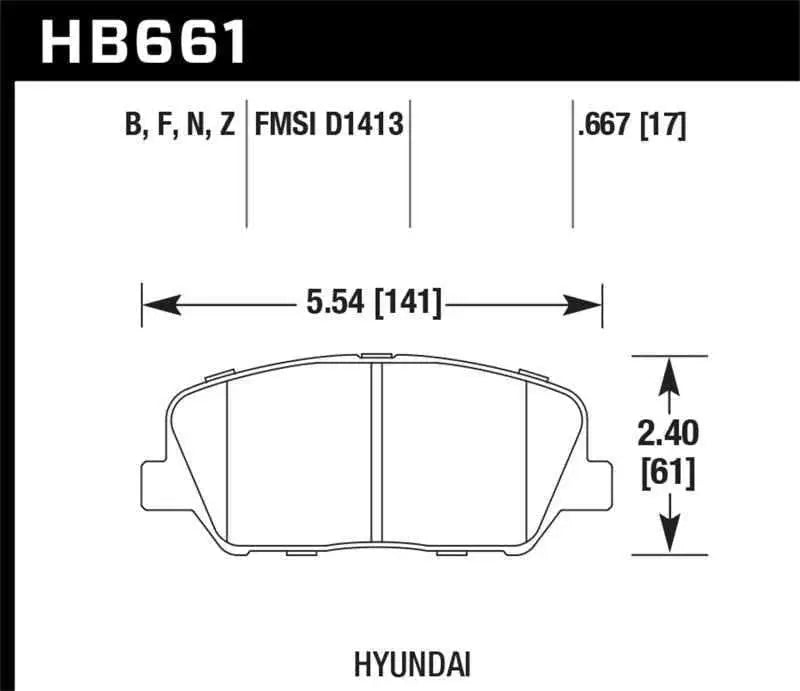Hawk Performance HB661N.667