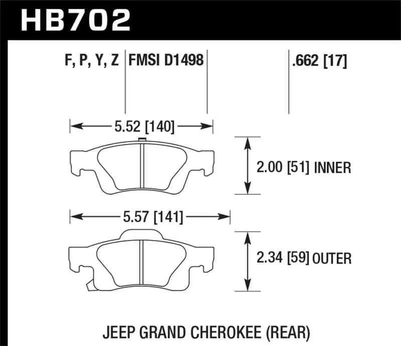Hawk Performance HB702Y.662