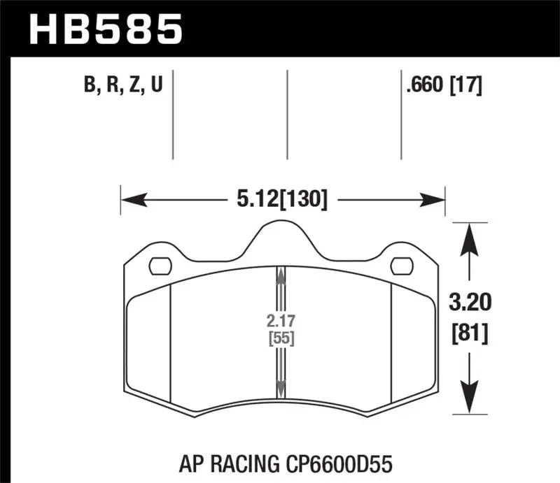 Hawk 12-14 McLaren MP4-12C HPS 5.0 Front Brake Pads - Truck & Automotive