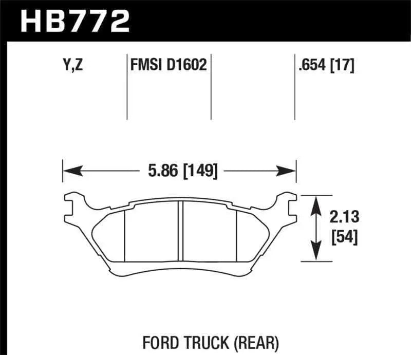 Hawk Performance HB772Z.654