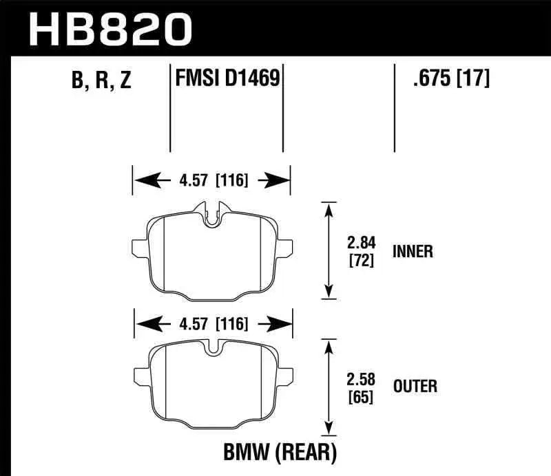 Hawk Performance HB820B.675