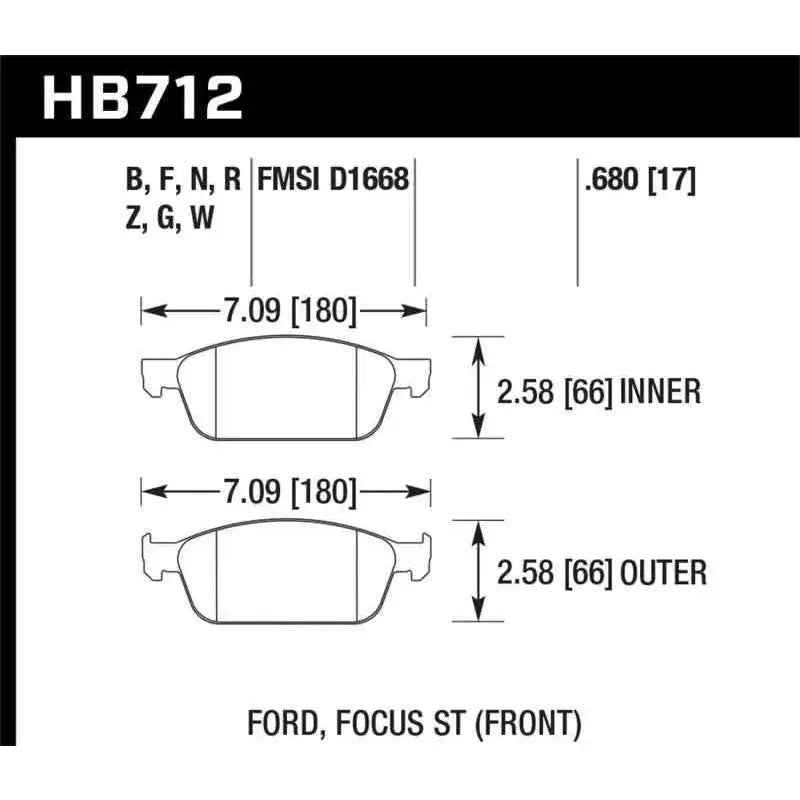 Hawk Performance HB712F.680