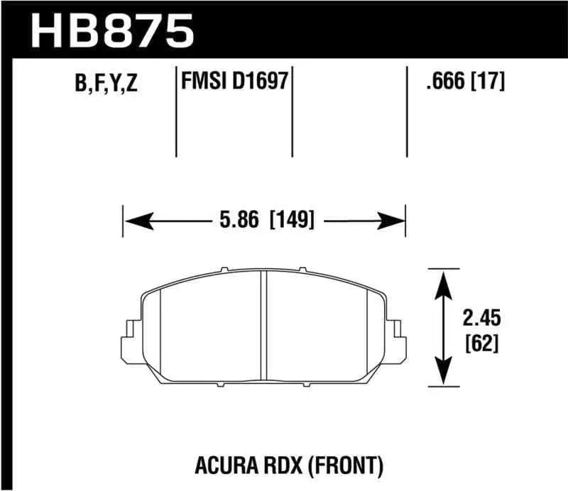 Hawk Performance HB875B.666