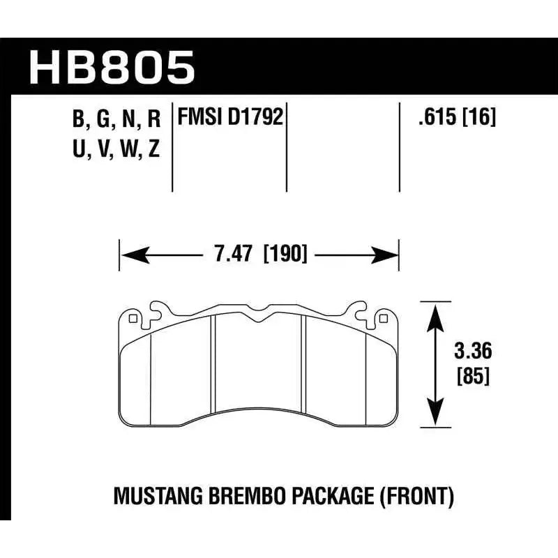 Hawk Performance HB805U.615
