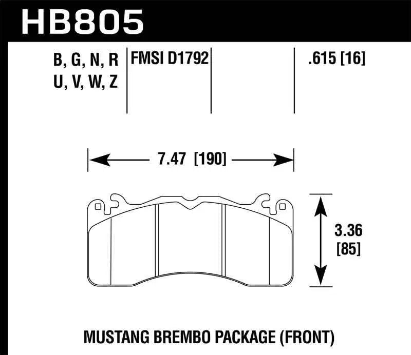Hawk Performance HB805B.615