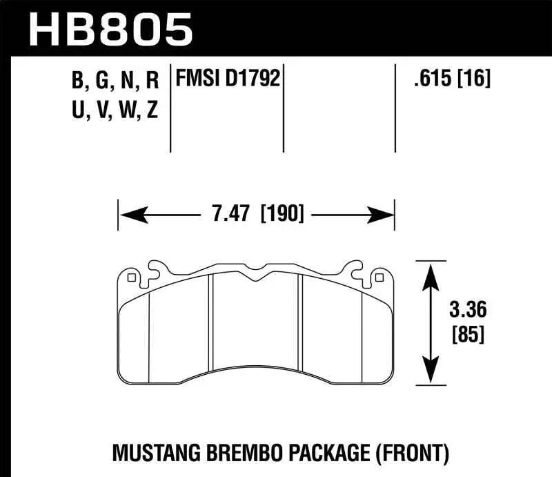 Hawk Performance HB805Z.615