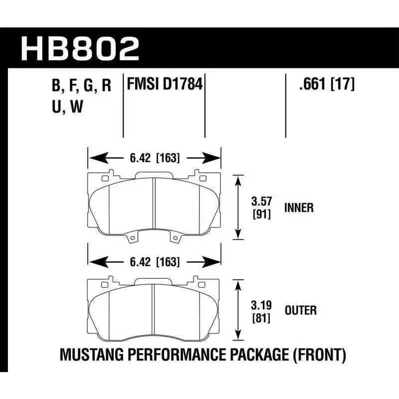 Hawk Performance HB802F.661