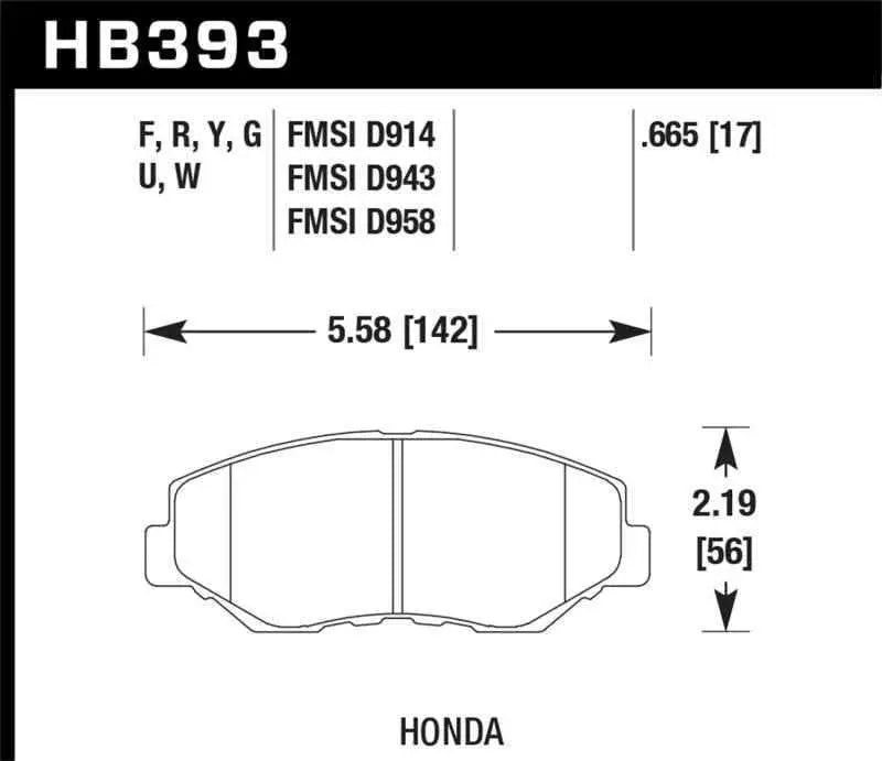 Hawk Performance HB393W.665