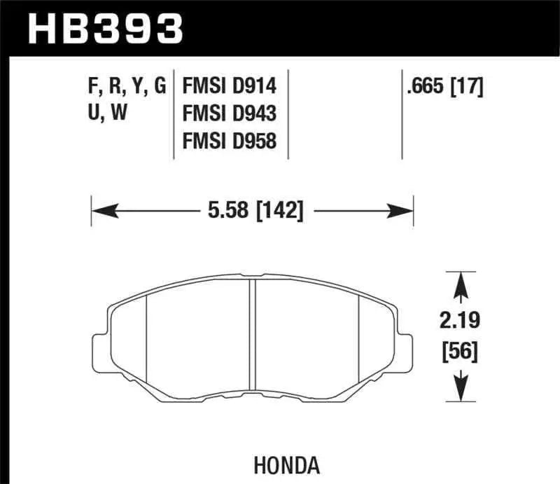 Hawk Performance HB393W.665