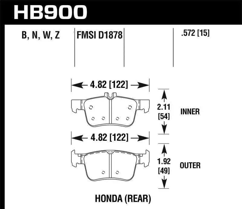 Hawk Performance HB900B.572