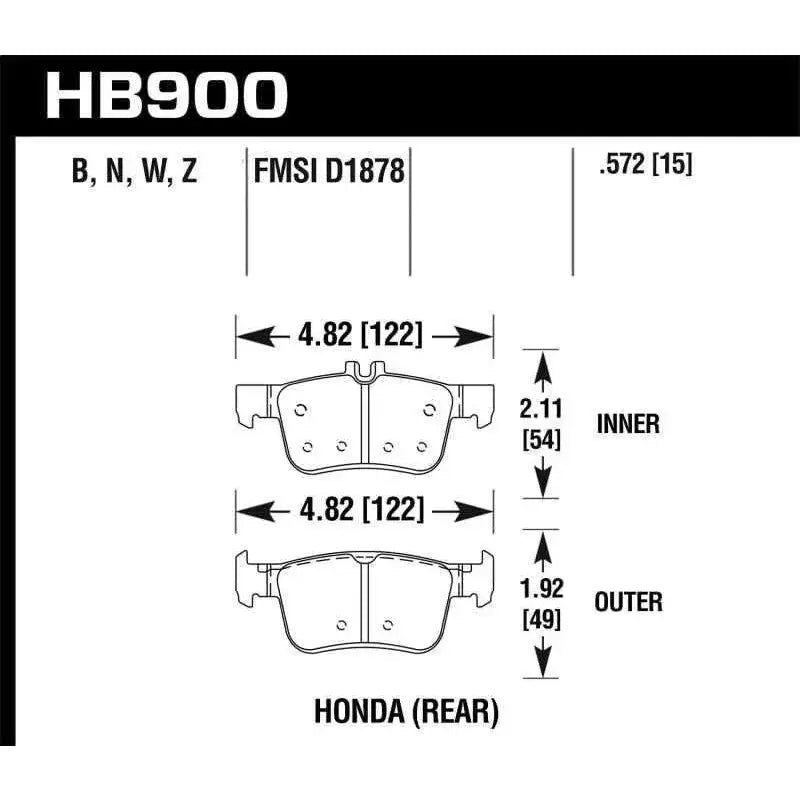 Hawk Performance HB900B.572