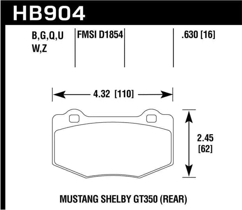 Hawk Performance HB904Z.630