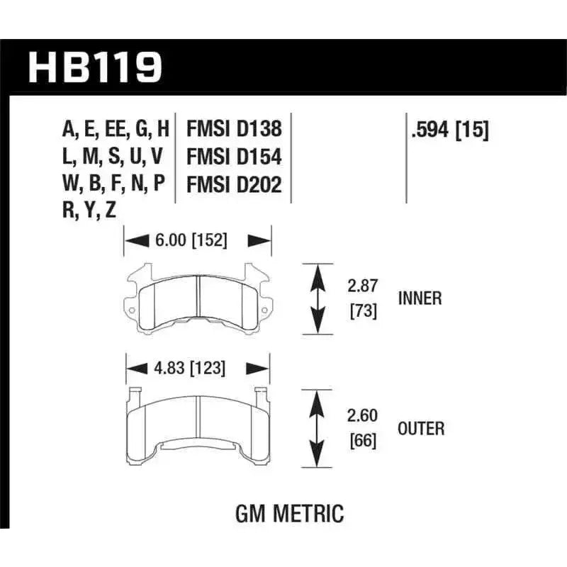 Hawk Performance HB119B.594